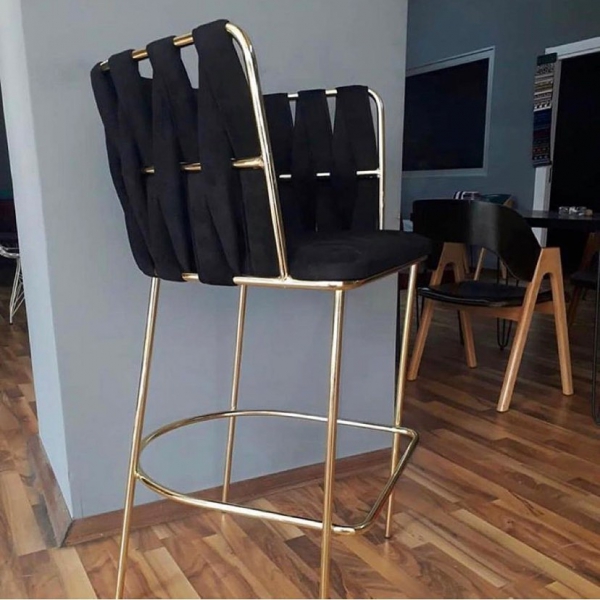 ÖRGÜLÜ BAR SANDALYESİ 