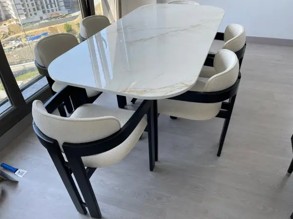 AHŞAP LUNA MDF MASA TAKIMI