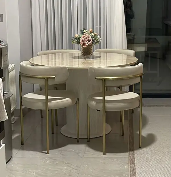MERMER MASA PİRİNÇ  SANDALYE TAKIMI